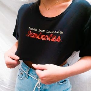 Cropped FSU tee